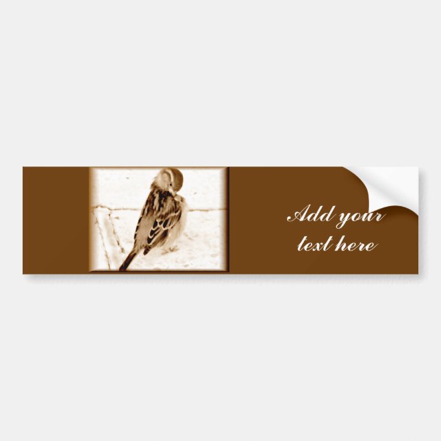 Autocollant De Voiture Oiseau d'amour_ (Devant)