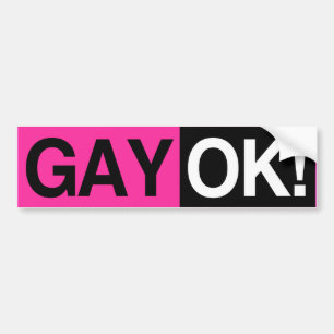 Autocollant De Voiture OK GAY  --.png