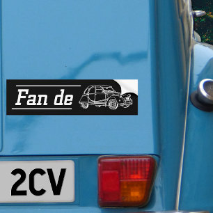 Autocollant De Voiture Oldtimer Fan de 2cv