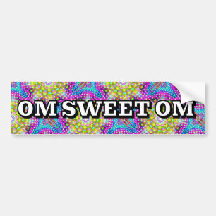 AUTOCOLLANT DE VOITURE OM SWEET OM