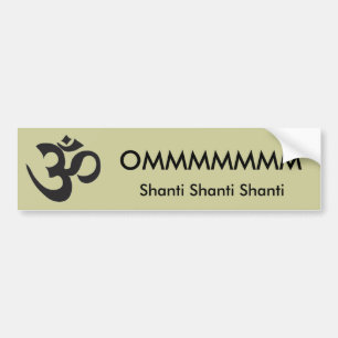 Autocollant De Voiture OMMMMMMM, adhésif pour pare-chocs de Shanti Shant