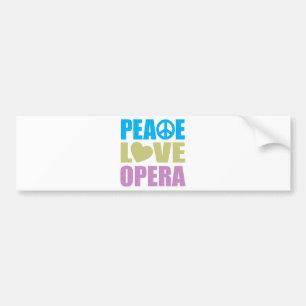 Autocollant De Voiture Opéra d'amour de paix