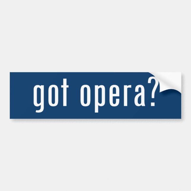 Autocollant De Voiture opéra obtenu ? (Devant)