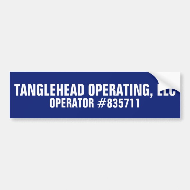 Autocollant De Voiture Opération de Tanglehead (Devant)