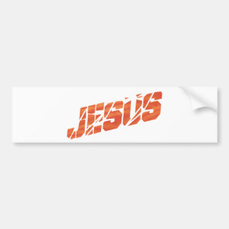 Autocollant De Voiture Orange de cassé de Jésus