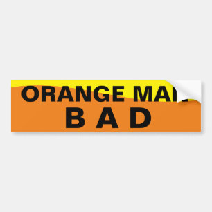 AUTOCOLLANT DE VOITURE ORANGE MAN MBAD