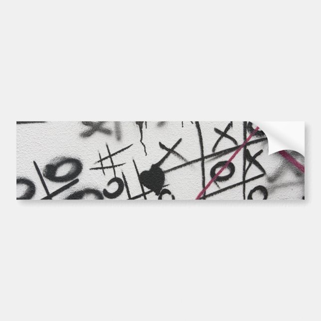 Autocollant De Voiture Orteil de Tic Tac de graffiti (Devant)
