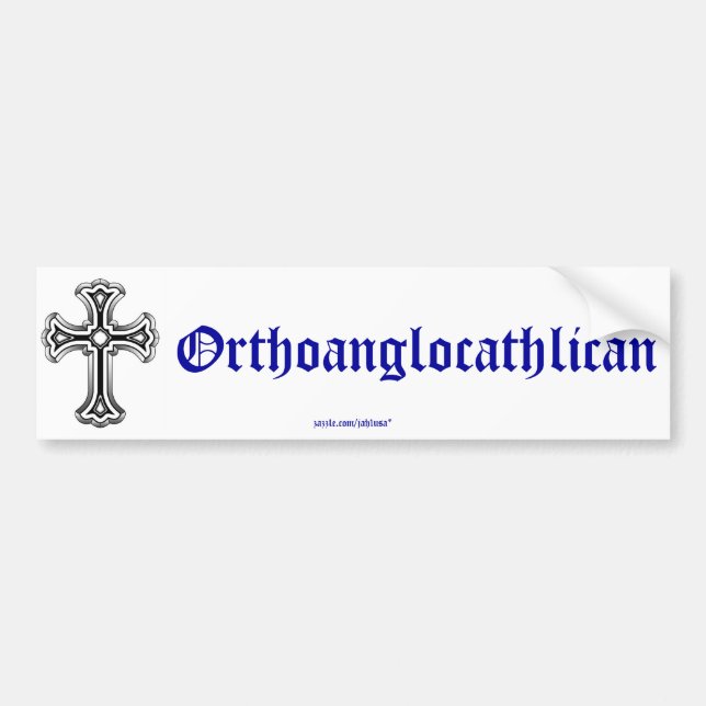 Autocollant De Voiture Orthoanglocathilan (Devant)