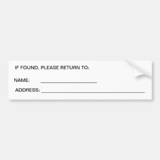 Autocollant De Voiture Où est ma voiture ?