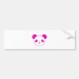 Autocollant De Voiture Ours rose Kawaii Panda