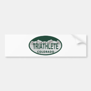 Autocollant De Voiture Ovale de permis de Triathlete