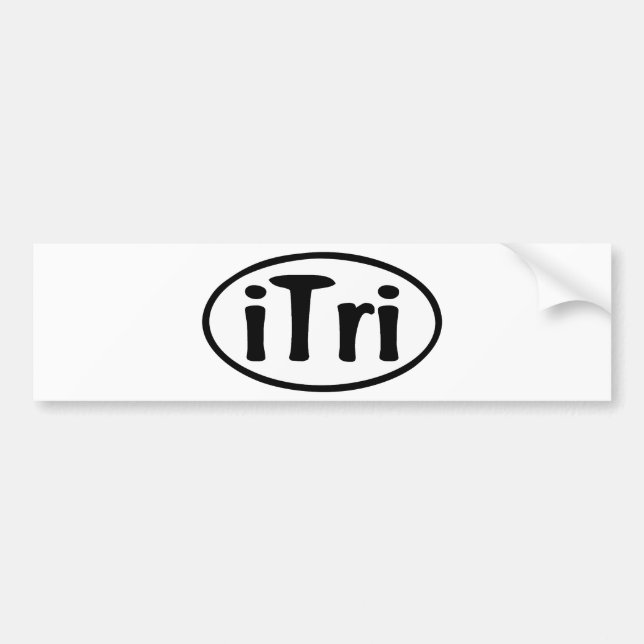 Autocollant De Voiture ovale d'iTri (Devant)