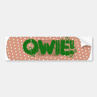 Autocollant De Voiture Owie ! Adhésif pour pare-chocs