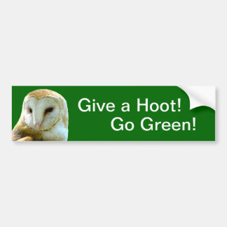 Autocollant De Voiture Owl Give Hoot
