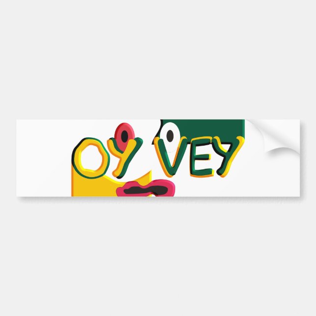 Autocollant De Voiture Oy Vey (Devant)