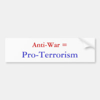 Pacifiste =, Pro-Terrorisme