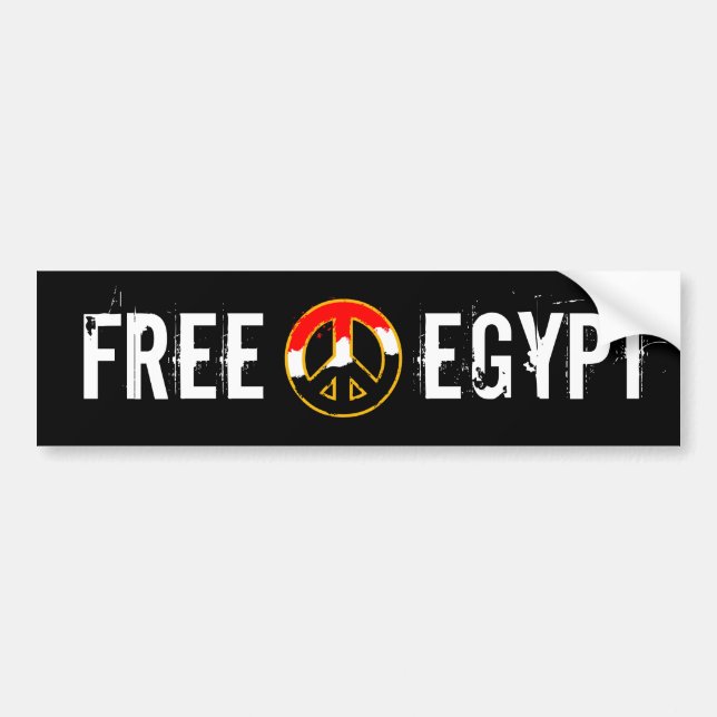 AUTOCOLLANT DE VOITURE PAIX DE L'EGYPTE (Devant)