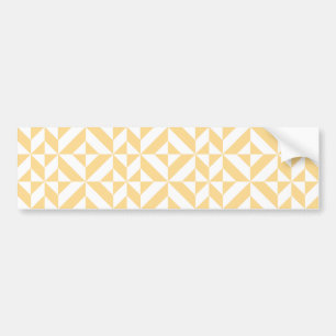 Autocollant De Voiture Pale Melon Geometric Deco Cube Pattern