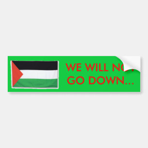 Autocollant De Voiture PalestineFlagBig08, NOUS NOTGO AVALERONS…