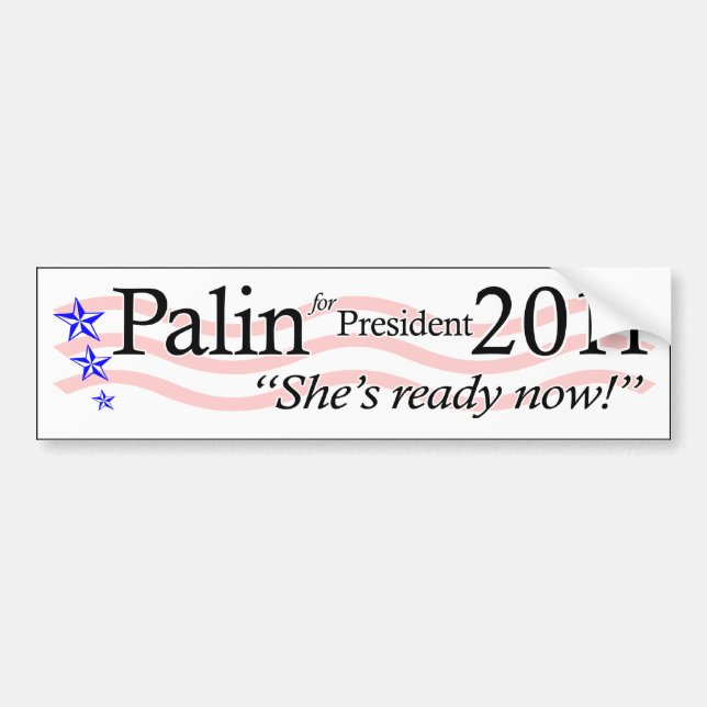 Autocollant De Voiture Palin pour le président 2011 (Devant)