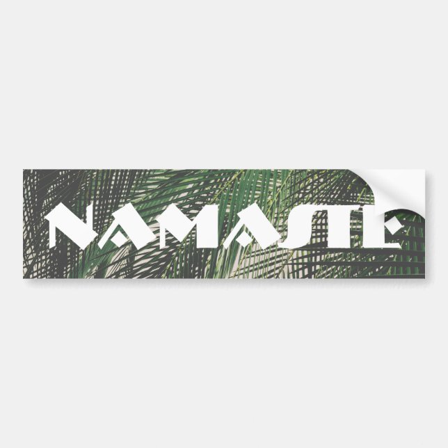 Autocollant De Voiture Palm Feuille Namaste (Devant)
