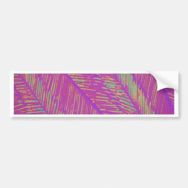 Autocollant De Voiture Palmes de néon violet (Devant)