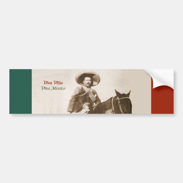 Autocollant De Voiture Pancho Villa - adhésif pour pare-chocs de vivats (Devant)