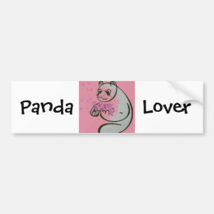Autocollant De Voiture Panda Bear Love