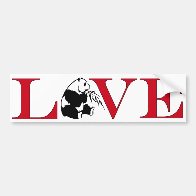 Autocollant De Voiture Panda Bear Lover Bumpersticker (Devant)