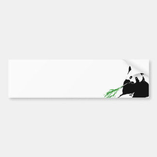 Autocollant De Voiture Panda mangeant le bambou