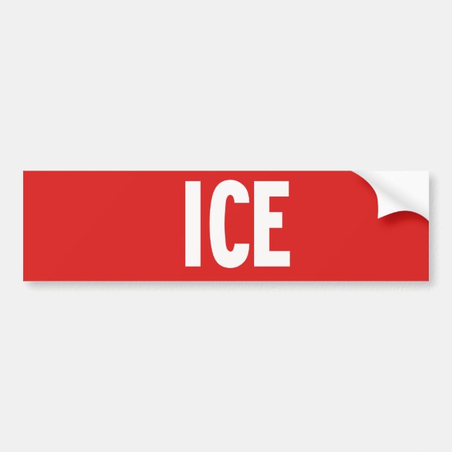 Autocollant De Voiture panneau de stop glace (Devant)
