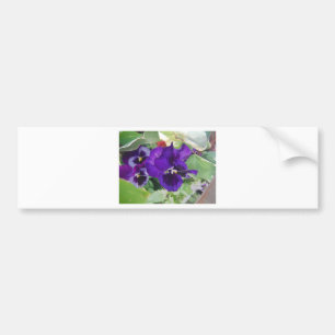 Autocollant De Voiture Pansies violettes