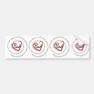 Autocollant De Voiture Papa - Amour Paterly
