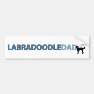 Autocollant De Voiture Papa de Labradoodle