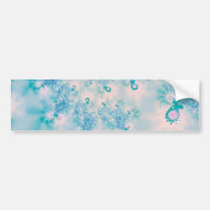 Autocollant De Voiture Papier Art Papillon Méditation Bleue Calme