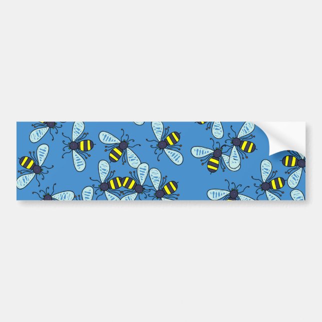 Autocollant De Voiture Papier peint d'abeille (Devant)