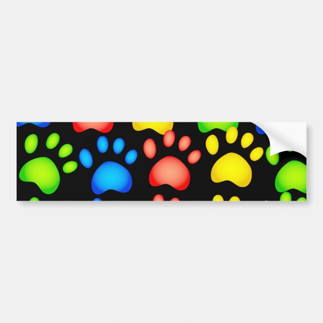 Autocollant De Voiture Papier peint de patte (Devant)