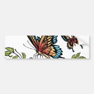 Autocollant De Voiture Papillon et papillons polychromes par Al Rio