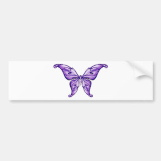 Autocollant De Voiture papillon pourpre mignon