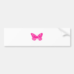 Autocollant De Voiture Papillon rose