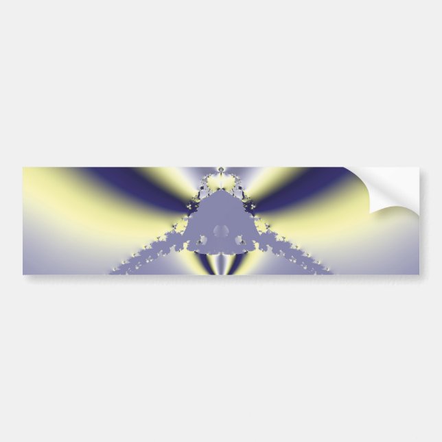 Autocollant De Voiture Papillon Violet (Devant)