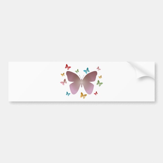 Autocollant De Voiture Papillons (Devant)