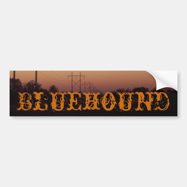 Autocollant De Voiture Pare-chocs de Bluehound (Devant)
