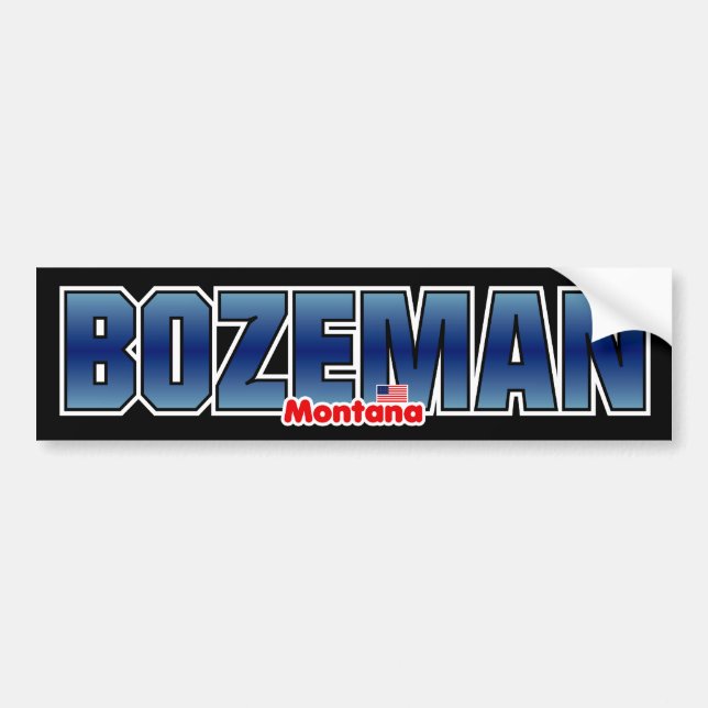 Autocollant De Voiture Pare-chocs de Bozeman (Devant)