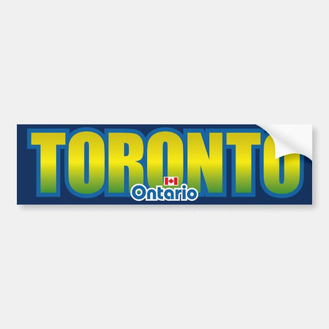 Autocollant De Voiture Pare-chocs de Toronto (Devant)