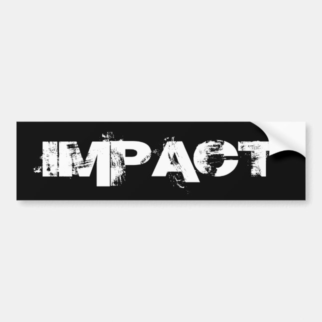 Autocollant De Voiture Pare-chocs d'IMPACT (Devant)