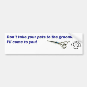 Autocollant De Voiture Pare-chocs - ne prenez pas vos animaux familiers…