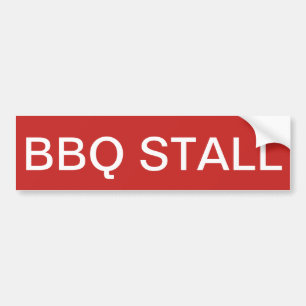 Autocollant De Voiture Pare-chocs Sticket de STALLE de BBQ