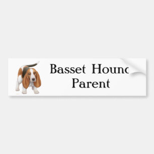 Autocollant De Voiture Parent de Basset Hound