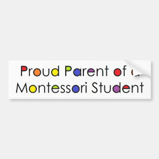Autocollant De Voiture Parent fier d'un étudiant de Montessori
